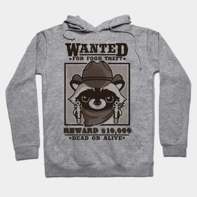 Wanted racoon Hoodie by NemiMakeit